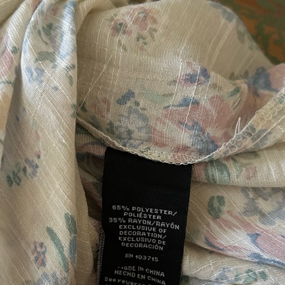 Zac & Rachel top/ blouse Floral print Size L - Picture 10 of 10